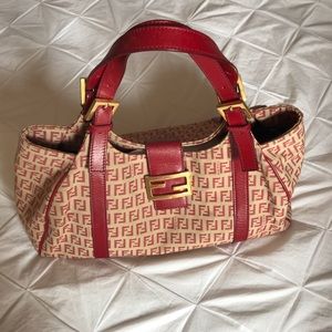 Red Fendi bag